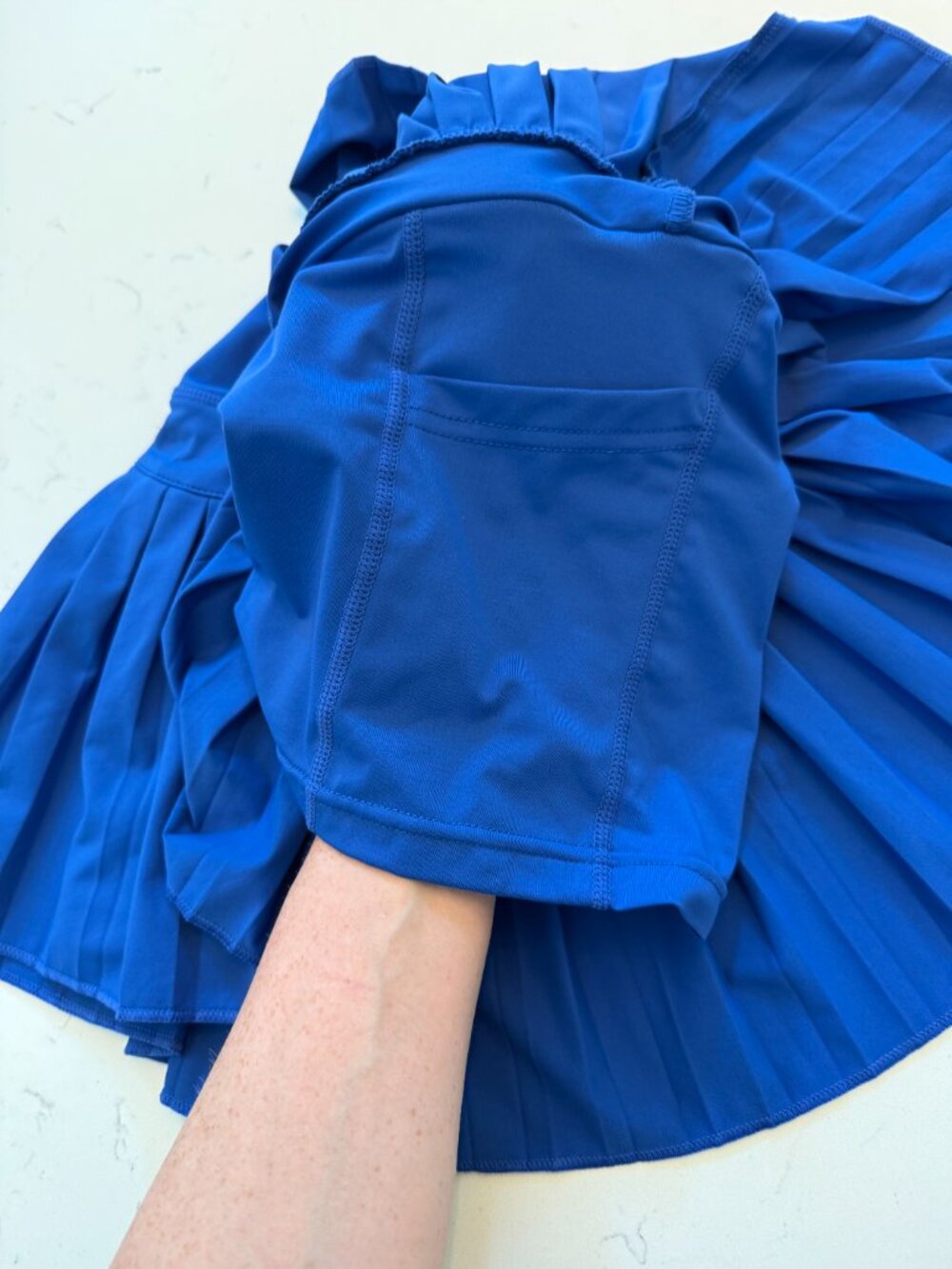 Goldhinge Blue Pleated Tennis Skirt Size S - Picture 3 of 4